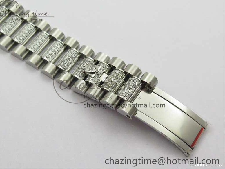 AAA Replica Watches 2682 Bracelet Edition MoistureWicking 36mm Day-Date MOP SS on Dial White President A 128239 Crystal Best SS Crystal Marker BP 1226